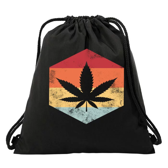 Vintage Pot head Drawstring Bag