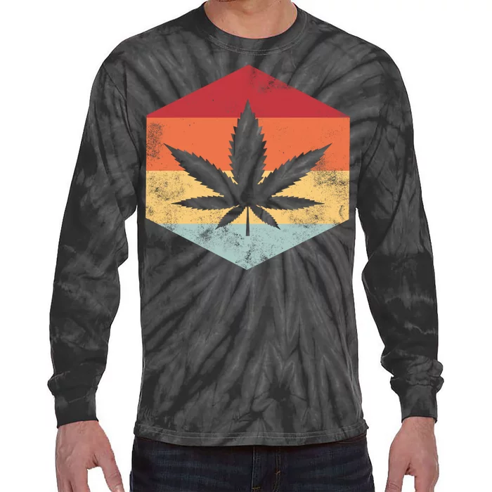 Vintage Pot head Tie-Dye Long Sleeve Shirt