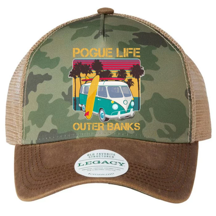 Vintage Pouge Life Outer Bank Beach Legacy Tie Dye Trucker Hat