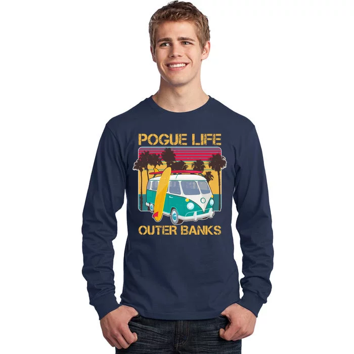 Vintage Pouge Life Outer Bank Beach Tall Long Sleeve T-Shirt