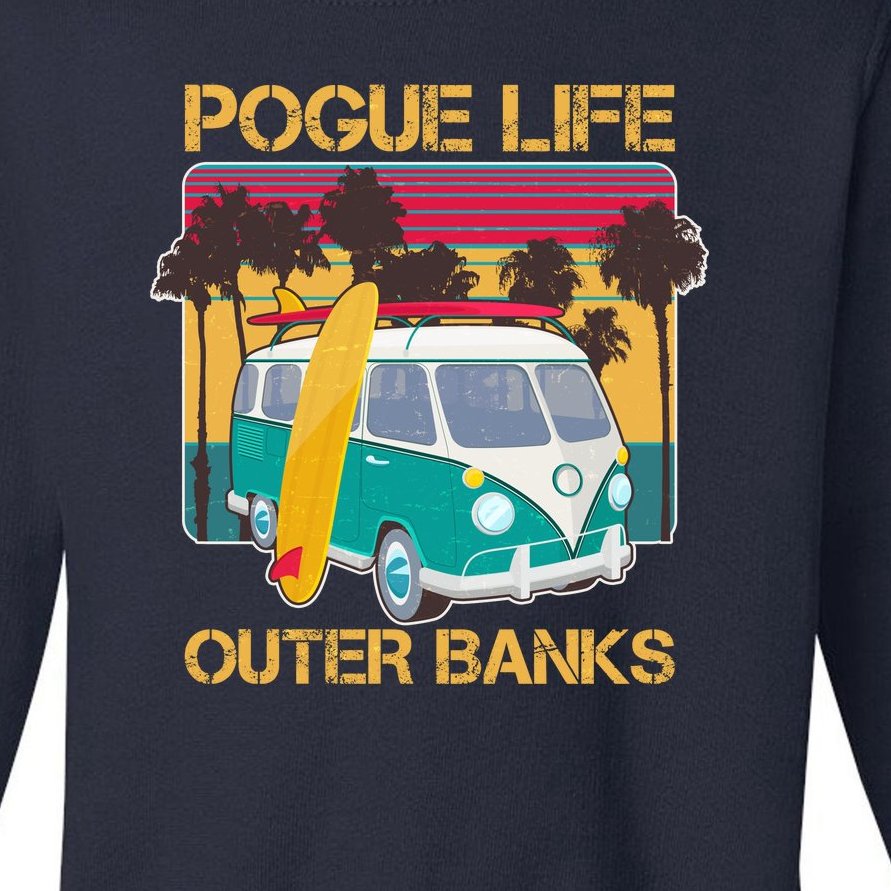 Vintage Pouge Life Outer Bank Beach Toddler Sweatshirt