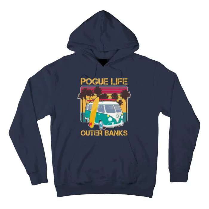 Vintage Pouge Life Outer Bank Beach Tall Hoodie