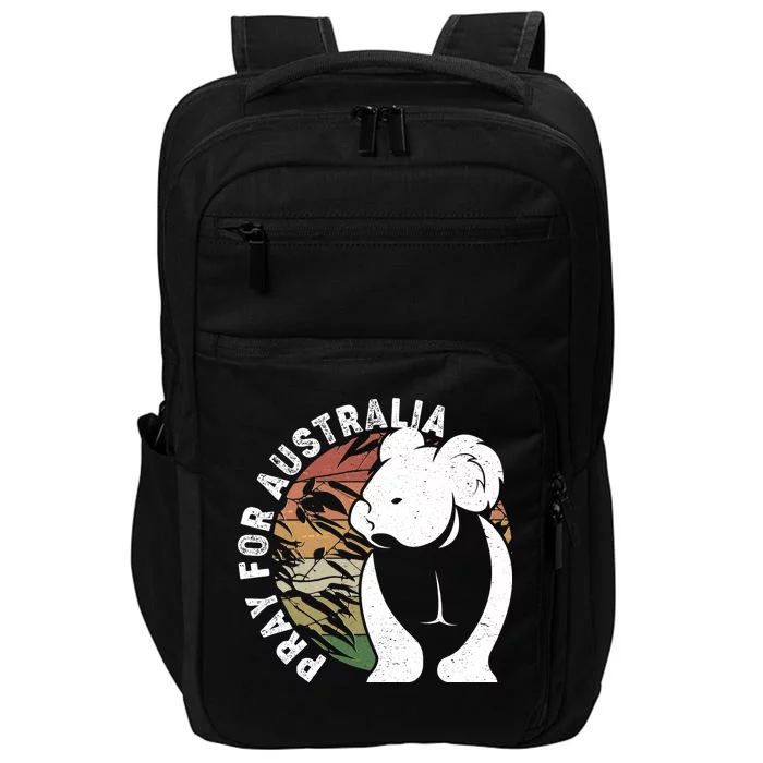 Vintage Pray For Australia Koala Impact Tech Backpack