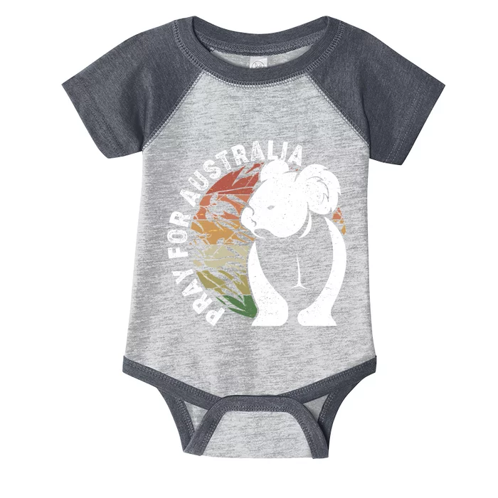 Vintage Pray For Australia Koala Infant Baby Jersey Bodysuit