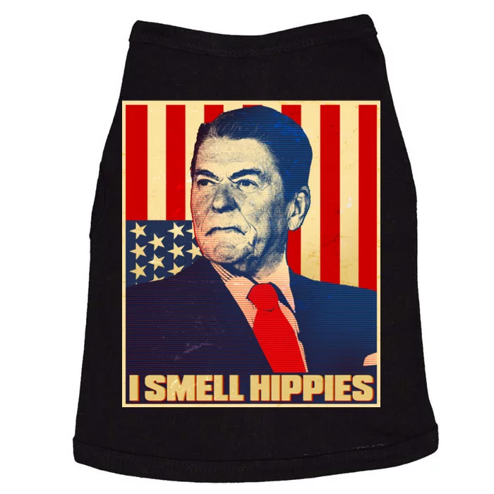 Vintage President Reagan I Smell Hippies Doggie Tank