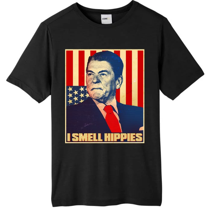 Vintage President Reagan I Smell Hippies ChromaSoft Performance T-Shirt