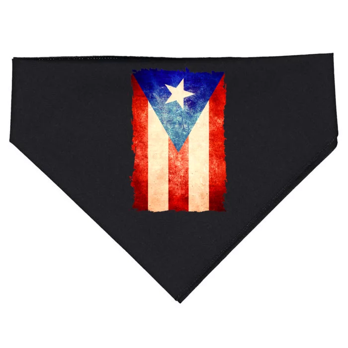 Vintage Puerto Rico Flag USA-Made Doggie Bandana