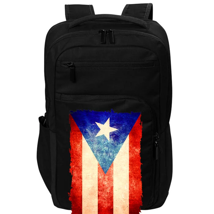 Vintage Puerto Rico Flag Impact Tech Backpack