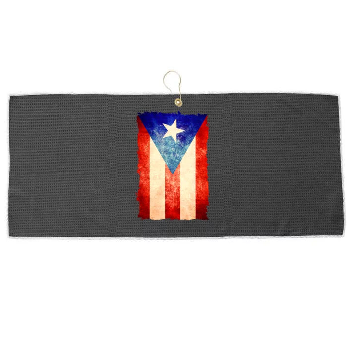 Vintage Puerto Rico Flag Large Microfiber Waffle Golf Towel