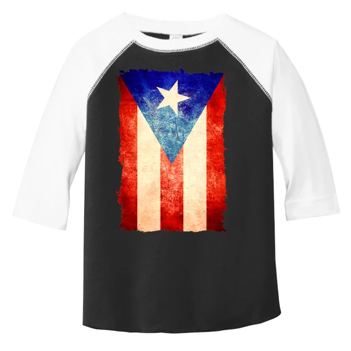 Vintage Puerto Rico Flag Toddler Fine Jersey T-Shirt