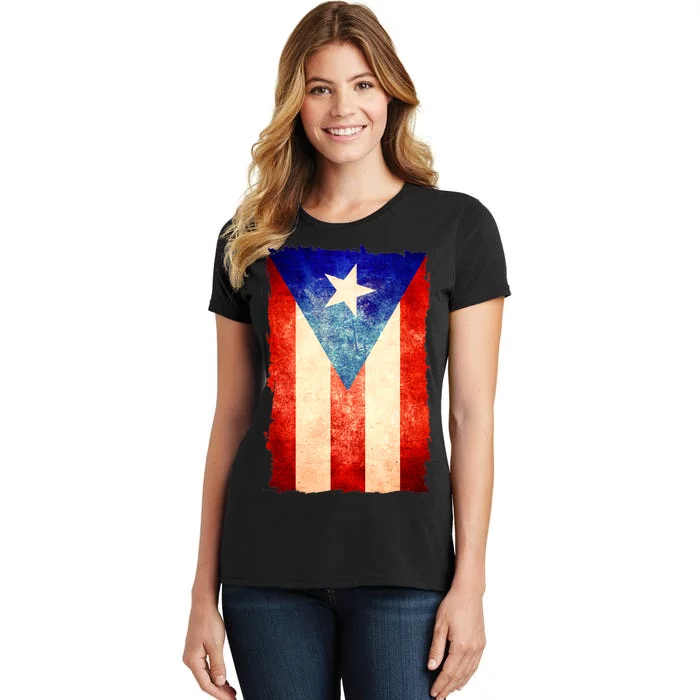 Vintage Puerto Rico Flag Women's T-Shirt