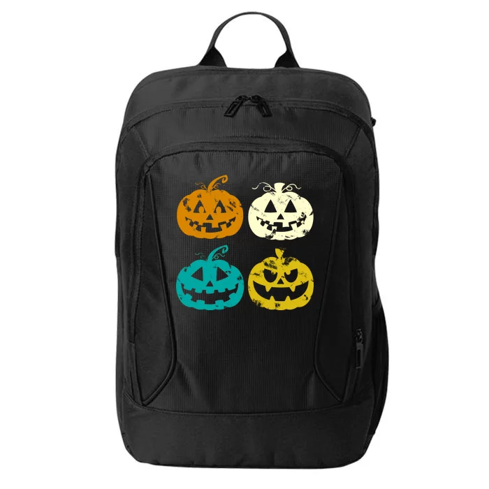 Vintage Pumpkin Halloween City Backpack