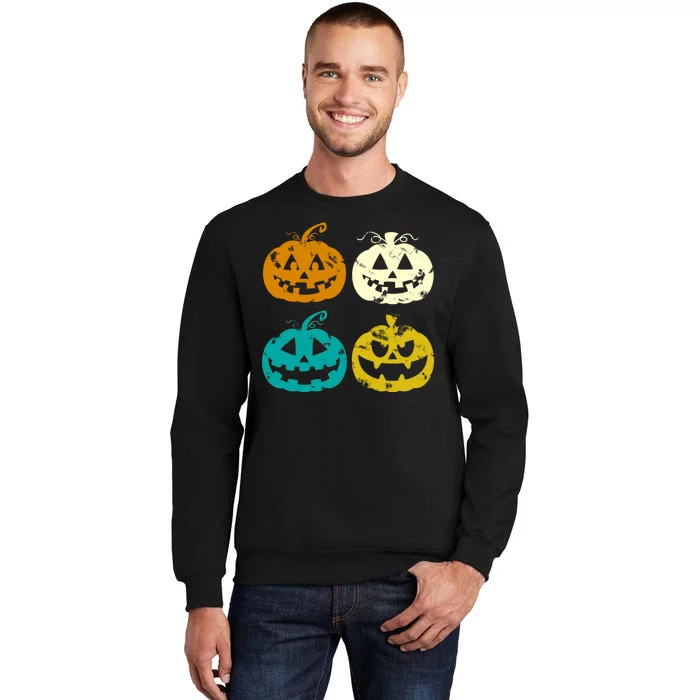 Vintage Pumpkin Halloween Tall Sweatshirt