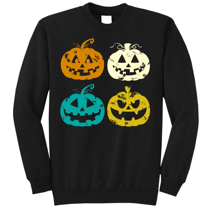 Vintage Pumpkin Halloween Tall Sweatshirt