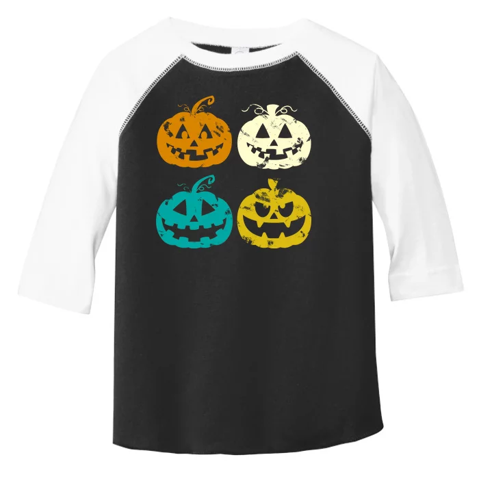 Vintage Pumpkin Halloween Toddler Fine Jersey T-Shirt