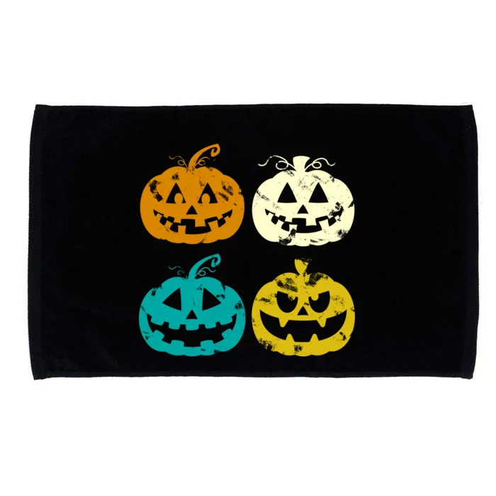 Vintage Pumpkin Halloween Microfiber Hand Towel