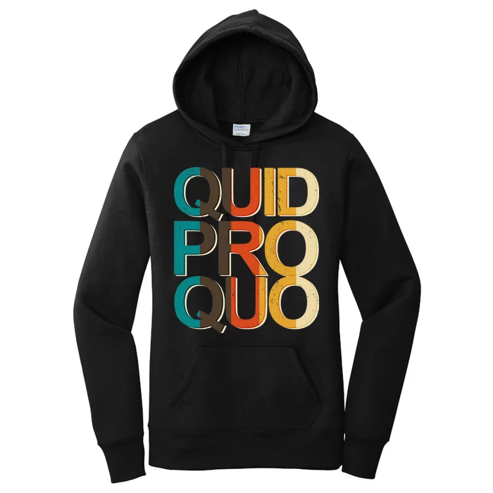 Vintage Quid Pro Quo Women's Pullover Hoodie