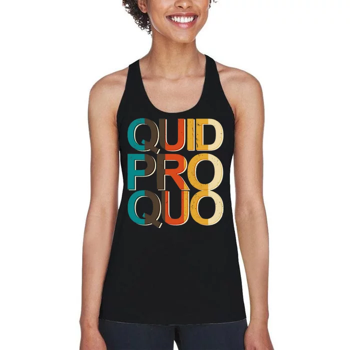 Vintage Quid Pro Quo Women's Racerback Tank