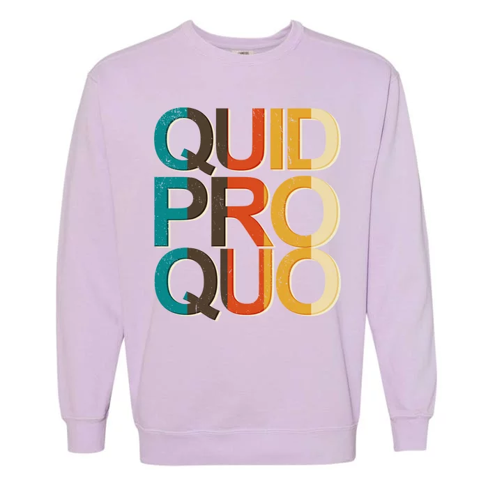 Vintage Quid Pro Quo Garment-Dyed Sweatshirt