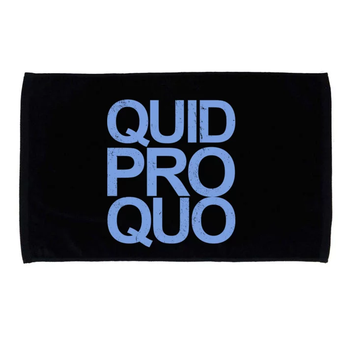 Vintage Quid Pro Quo Funny Microfiber Hand Towel