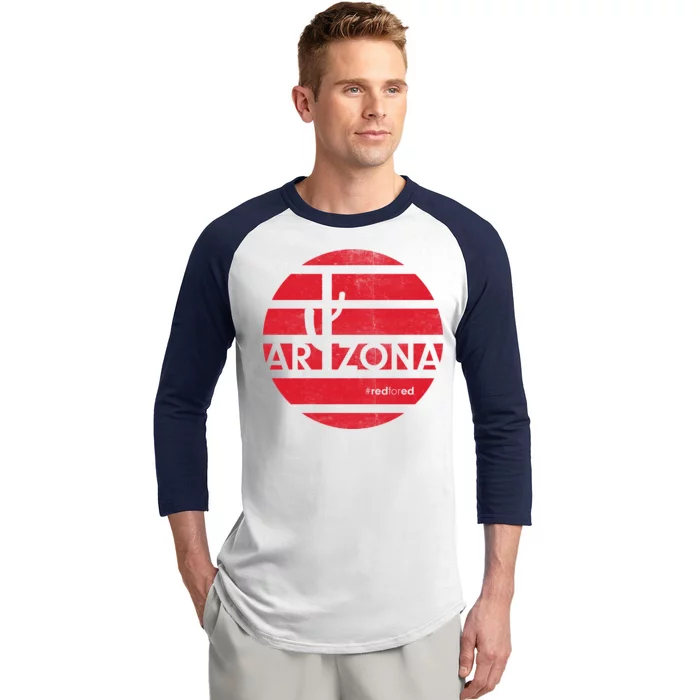 Vintage Red for Ed Arizona Cactus Baseball Sleeve Shirt