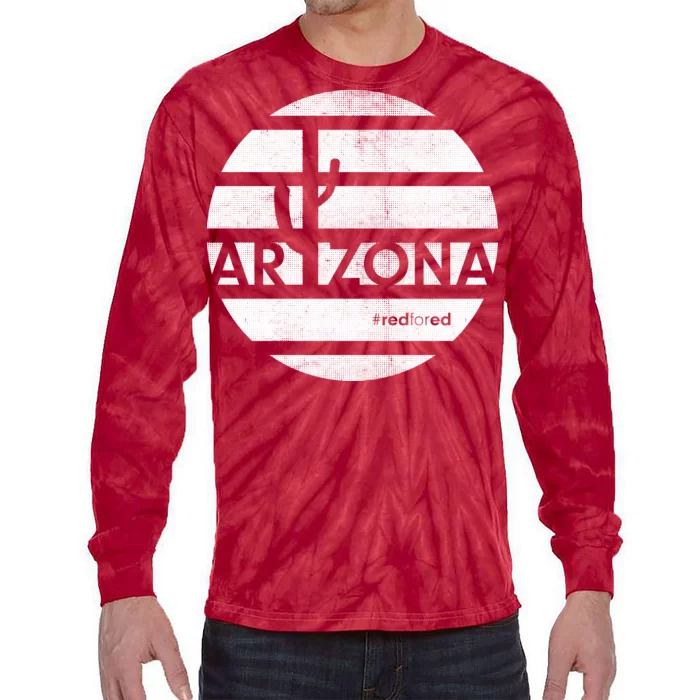 Vintage Red for Ed Arizona Cactus Tie-Dye Long Sleeve Shirt