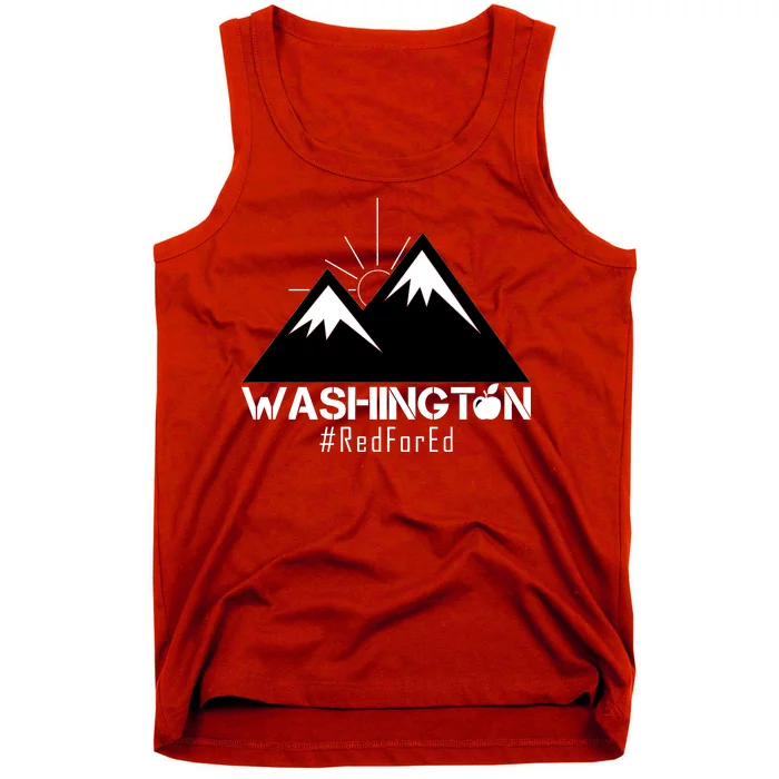 Vintage Red for Ed Washington State Mountains Tank Top