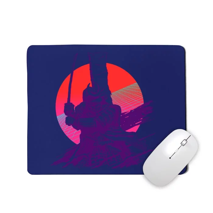 Vintage Retro 80's Japanese Samurai Mousepad