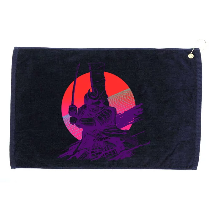 Vintage Retro 80's Japanese Samurai Grommeted Golf Towel