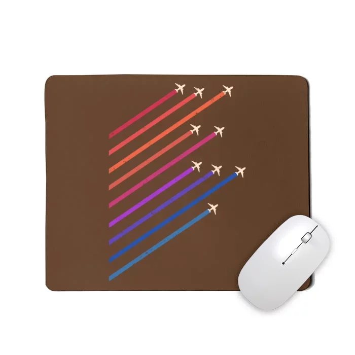 Vintage Retro Airplane Flight Mousepad