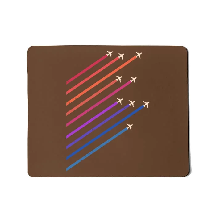 Vintage Retro Airplane Flight Mousepad