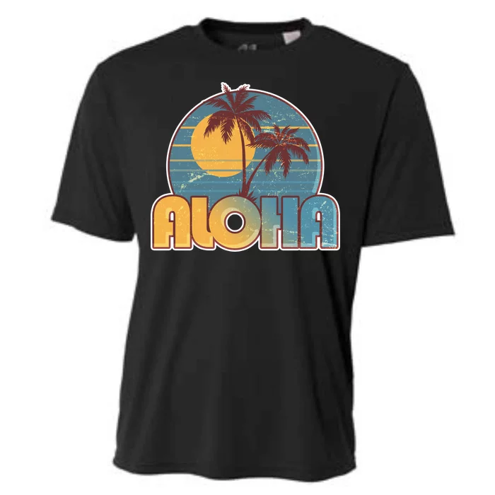 Vintage Retro Aloha Cooling Performance Crew T-Shirt