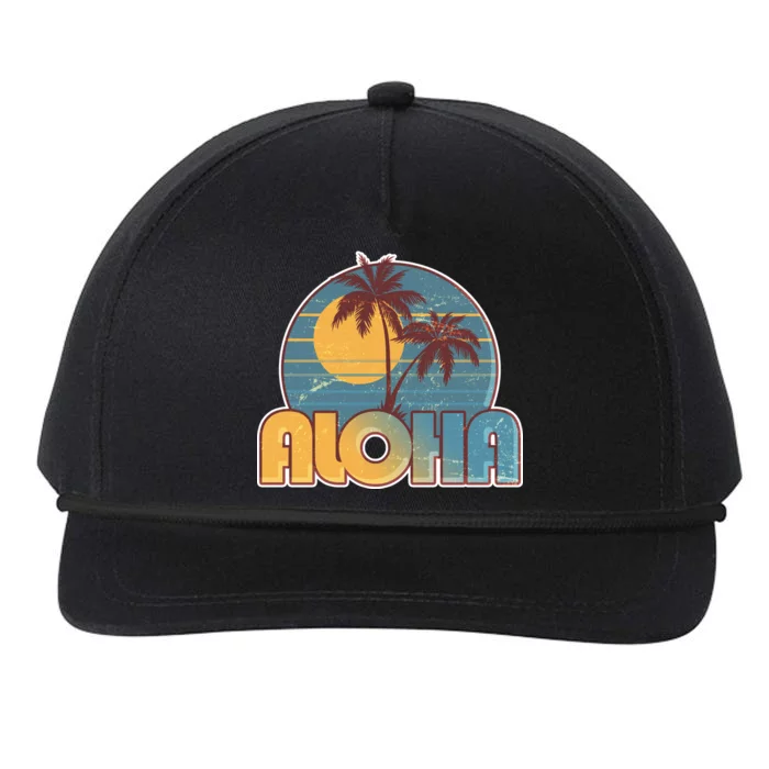 Vintage Retro Aloha Snapback Five-Panel Rope Hat