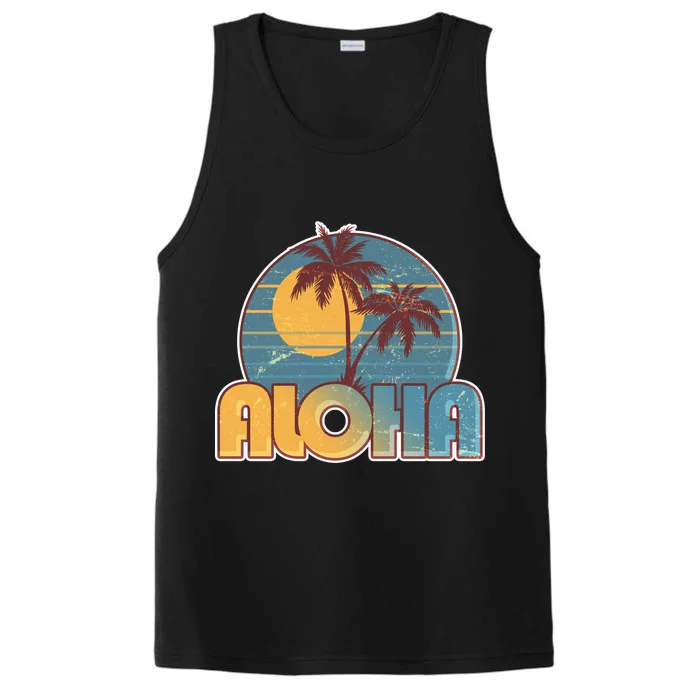 Vintage Retro Aloha Performance Tank