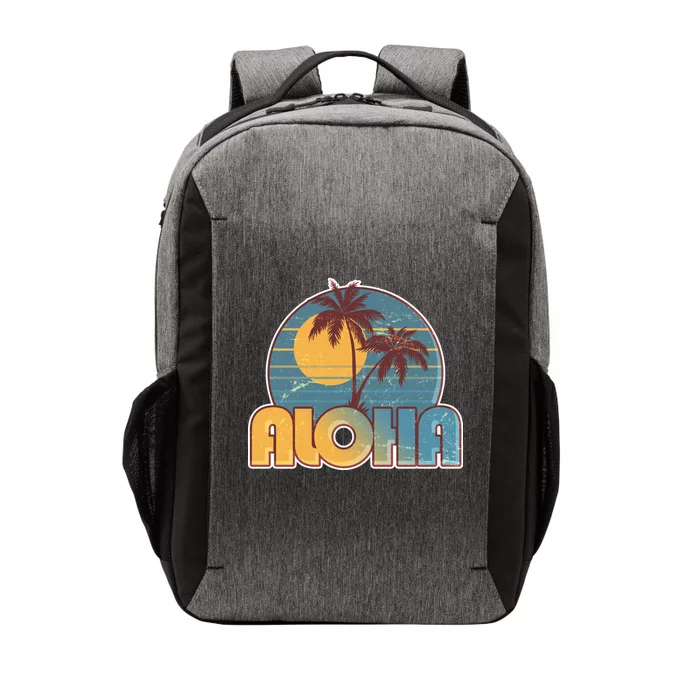 Vintage Retro Aloha Vector Backpack