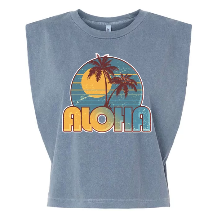 Vintage Retro Aloha Garment-Dyed Women's Muscle Tee