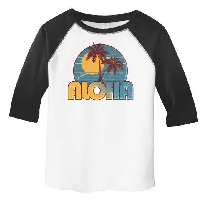 Vintage Retro Aloha Toddler Fine Jersey T-Shirt