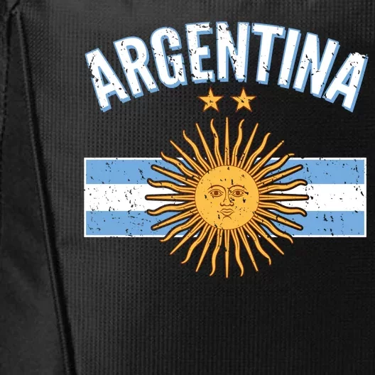 Vintage Retro Argentina Country Flag City Backpack