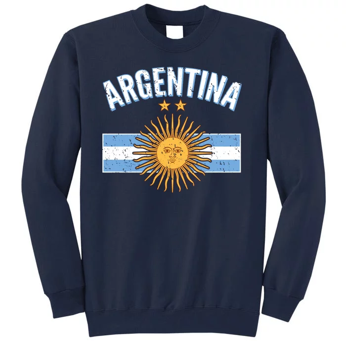 Vintage Retro Argentina Country Flag Tall Sweatshirt