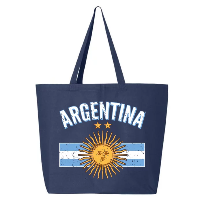 Vintage Retro Argentina Country Flag 25L Jumbo Tote