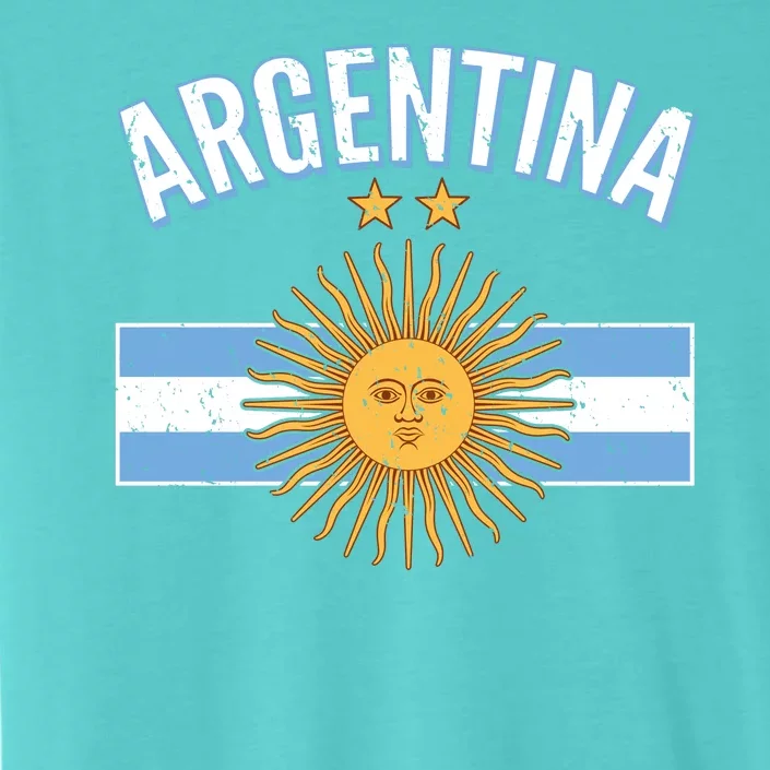 Vintage Retro Argentina Country Flag ChromaSoft Performance T-Shirt