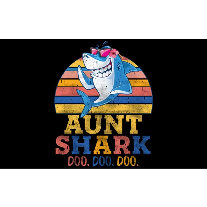 Vintage Retro Aunt Shark Doo Bumper Sticker