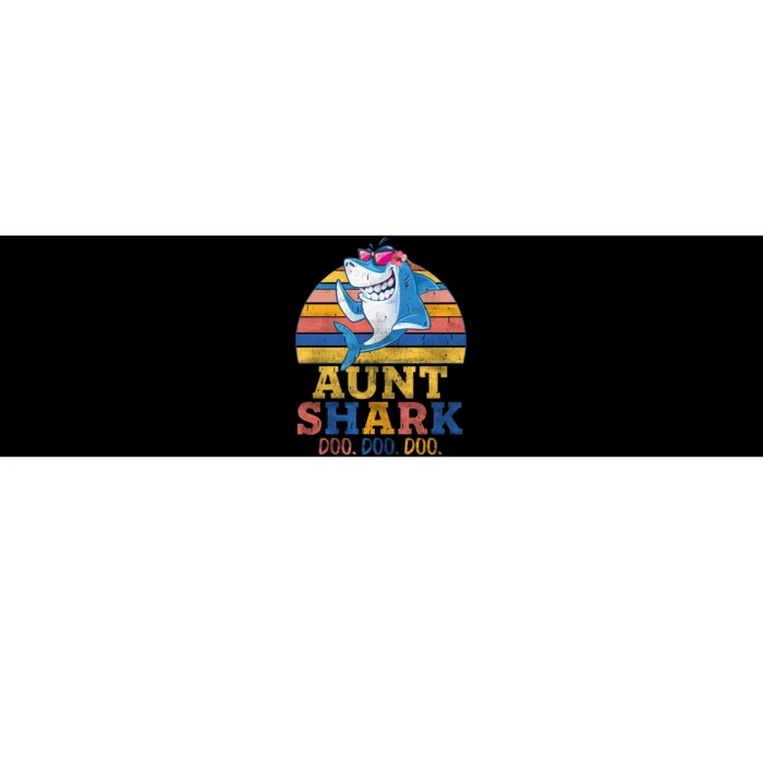 Vintage Retro Aunt Shark Doo Bumper Sticker