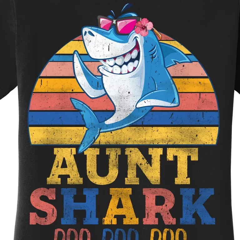 Vintage Retro Aunt Shark Doo Women's T-Shirt