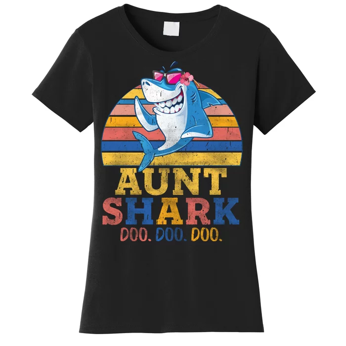 Vintage Retro Aunt Shark Doo Women's T-Shirt