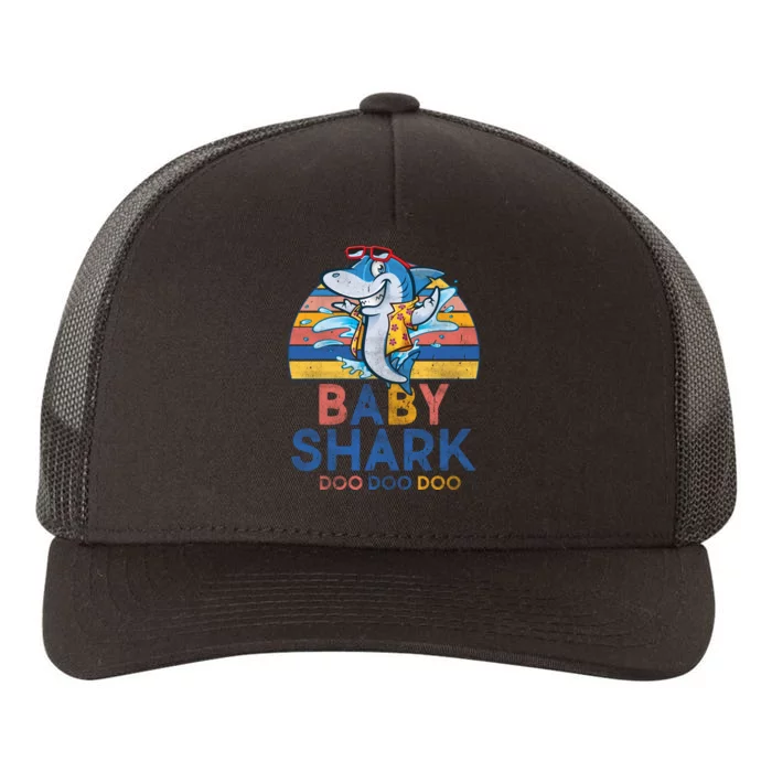 Vintage Retro Baby Shark Doo Yupoong Adult 5-Panel Trucker Hat