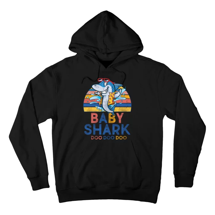 Vintage Retro Baby Shark Doo Hoodie