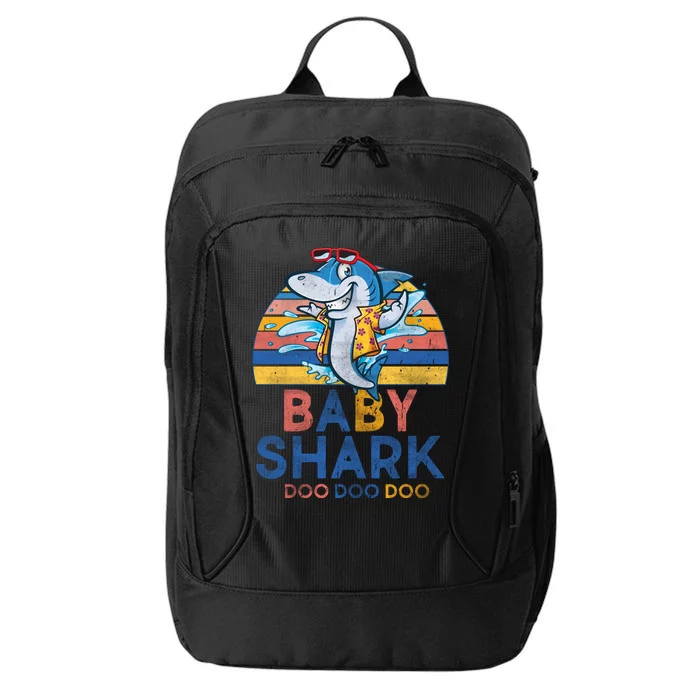 Vintage Retro Baby Shark Doo City Backpack