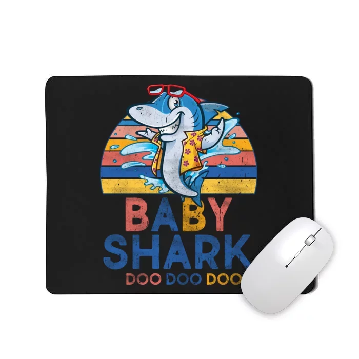 Vintage Retro Baby Shark Doo Mousepad