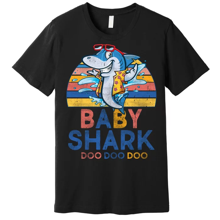 Vintage Retro Baby Shark Doo Premium T-Shirt